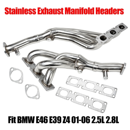 Exhaust Header for BMW E46 E39 Z4 01-06 2.5L 2.8L 3.0L L6