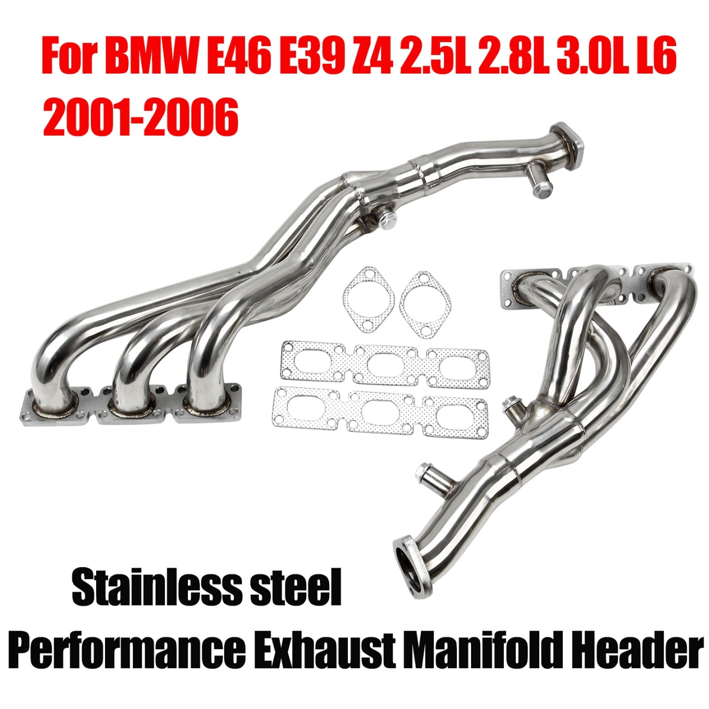Exhaust Header for BMW E46 E39 Z4 01-06 2.5L 2.8L 3.0L L6
