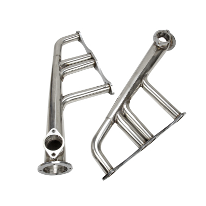 Small Block Chevy Lake Style Exhaust Header(Fits 265-400 C.i. with Standard Or Vortec Heads Including D-port ZZ-4 Style Heads (not LT-1)