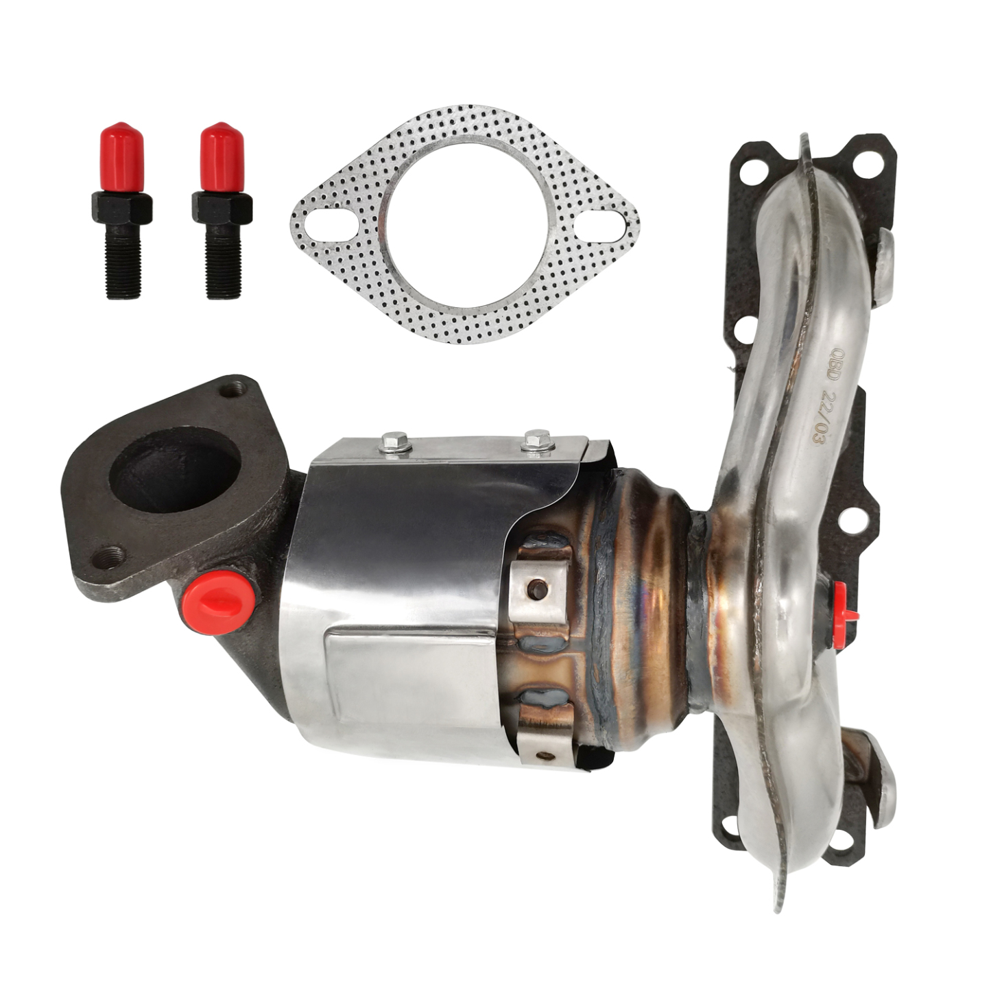 Catalytic Converter Exhaust Manifold 285102G110 Fit for 2011-2015 Hyundai Sonata Hyundai, 2010-2013 Kia Forte Optima Rondo (1 PCS)