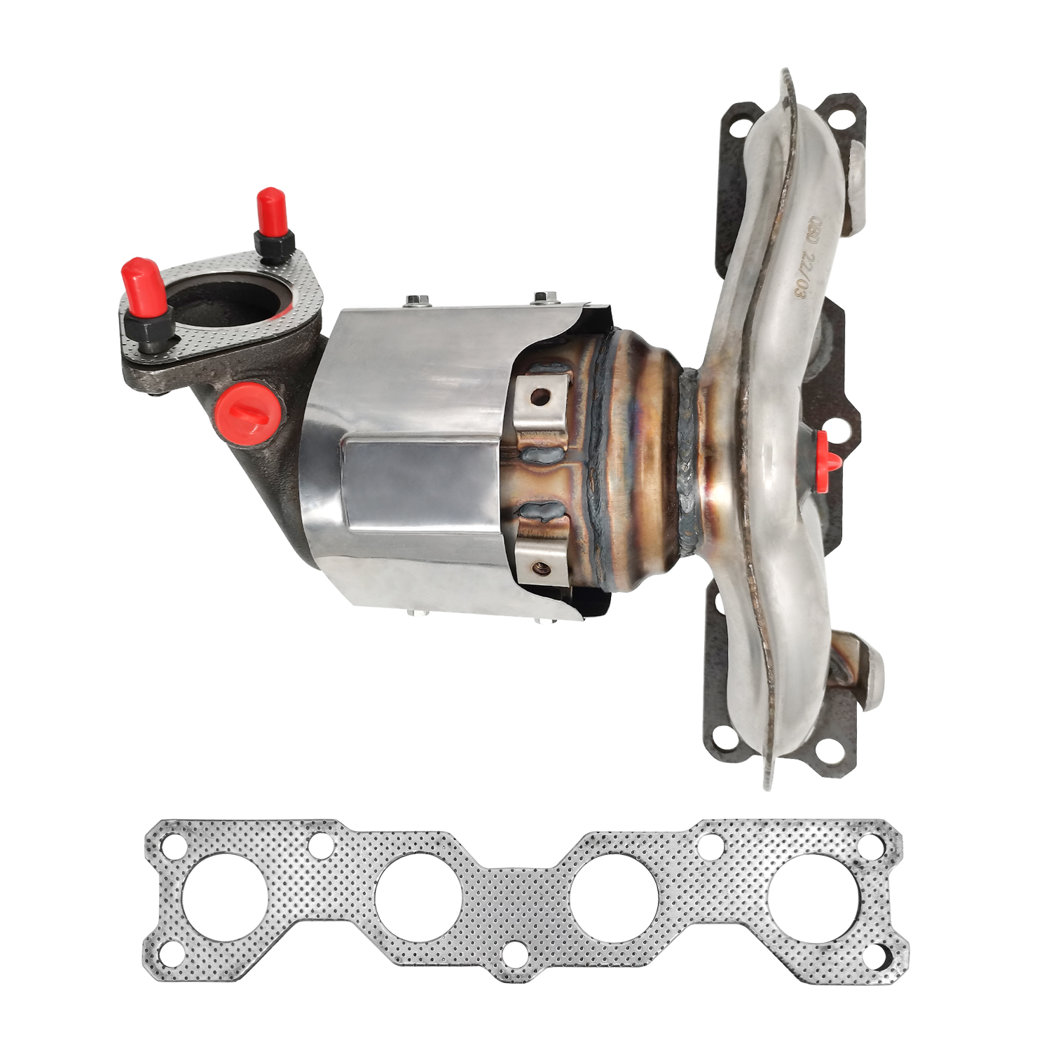 Catalytic Converter Exhaust Manifold 285102G110 Fit for 2011-2015 Hyundai Sonata Hyundai, 2010-2013 Kia Forte Optima Rondo (1 PCS)