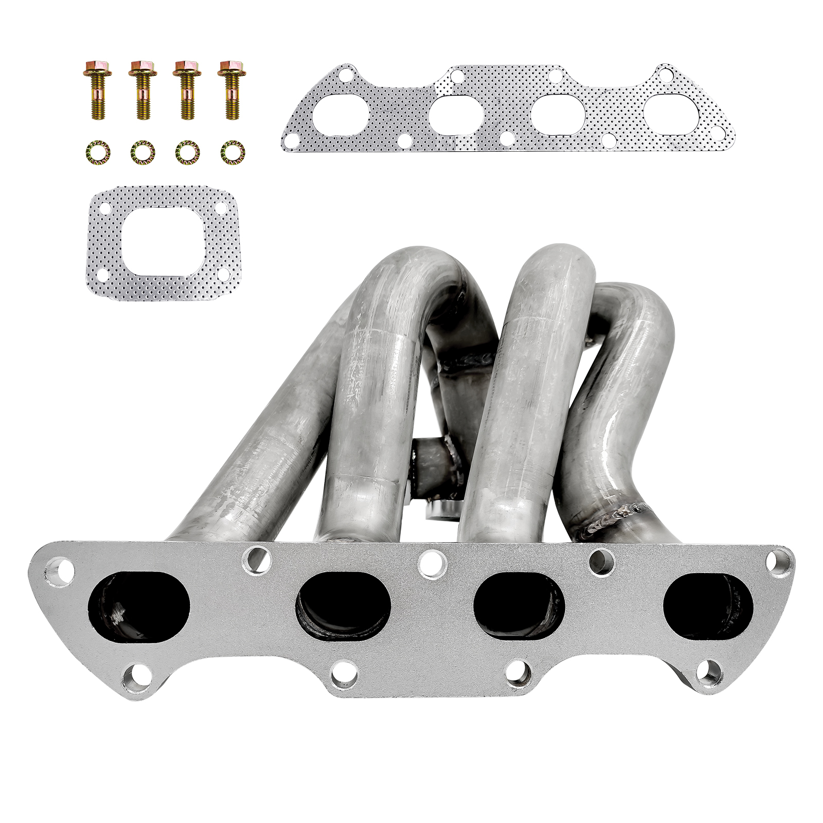  Honda B16 B18 Engine T3 Turbo Catalytic Converter Stainless Steel Motor T304 11 Gauge Pipe HP-MF-B16-TM3-11G-44 LUFT MEISTER