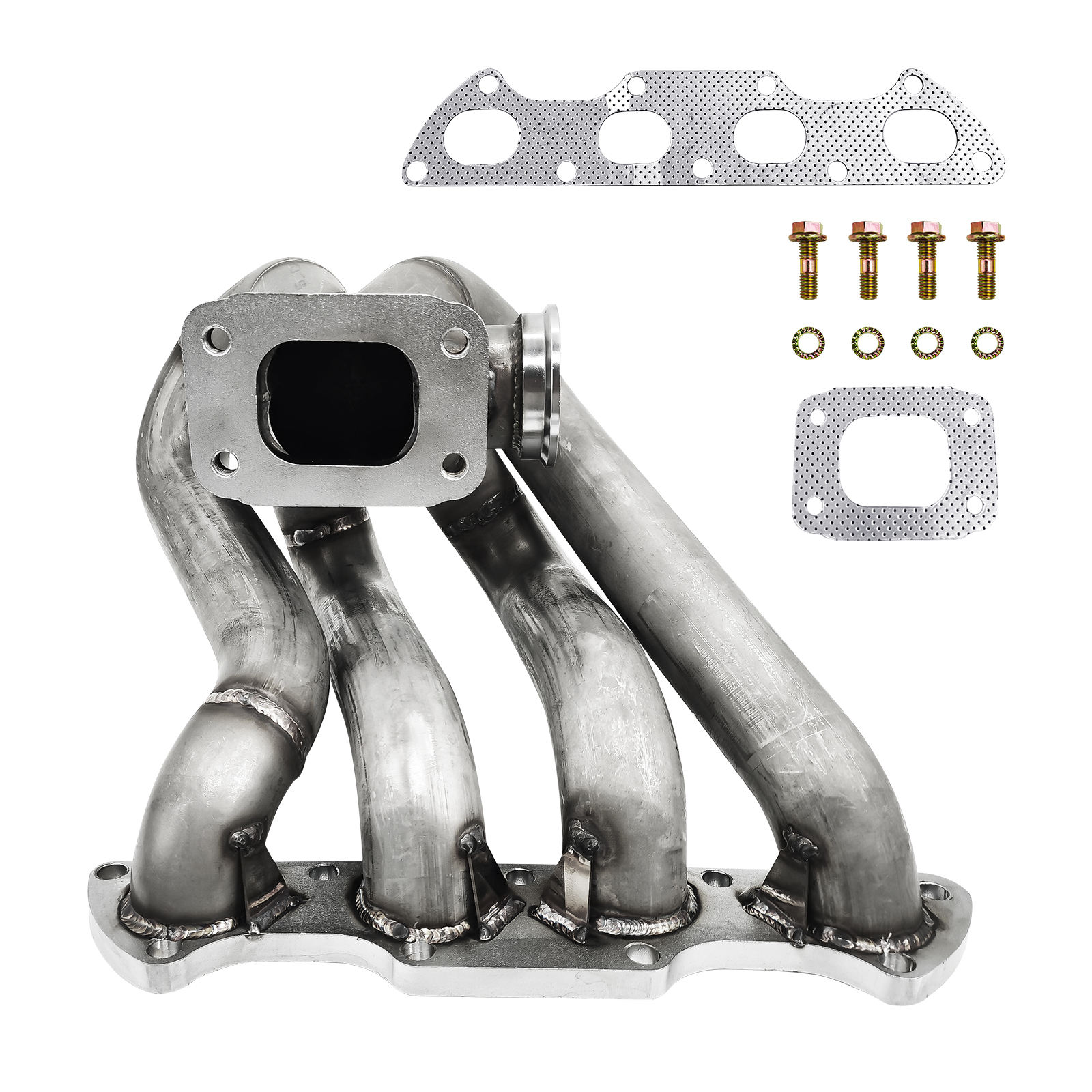  Honda B16 B18 Engine T3 Turbo Catalytic Converter Stainless Steel Motor T304 11 Gauge Pipe HP-MF-B16-TM3-11G-44 LUFT MEISTER