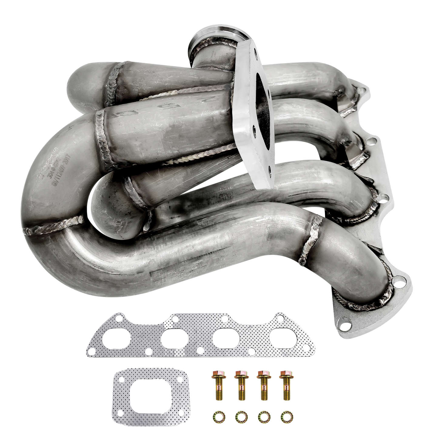  Honda B16 B18 Engine T3 Turbo Catalytic Converter Stainless Steel Motor T304 11 Gauge Pipe HP-MF-B16-TM3-11G-44 LUFT MEISTER