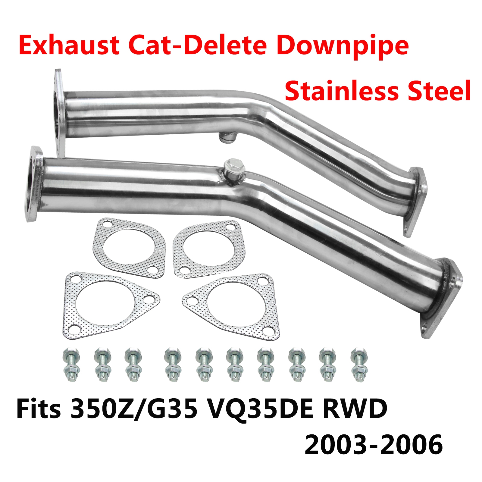Exhaust Downpipe fit for Nissan 2003-2007 350Z/Z33 G35/V35 VQ35DE