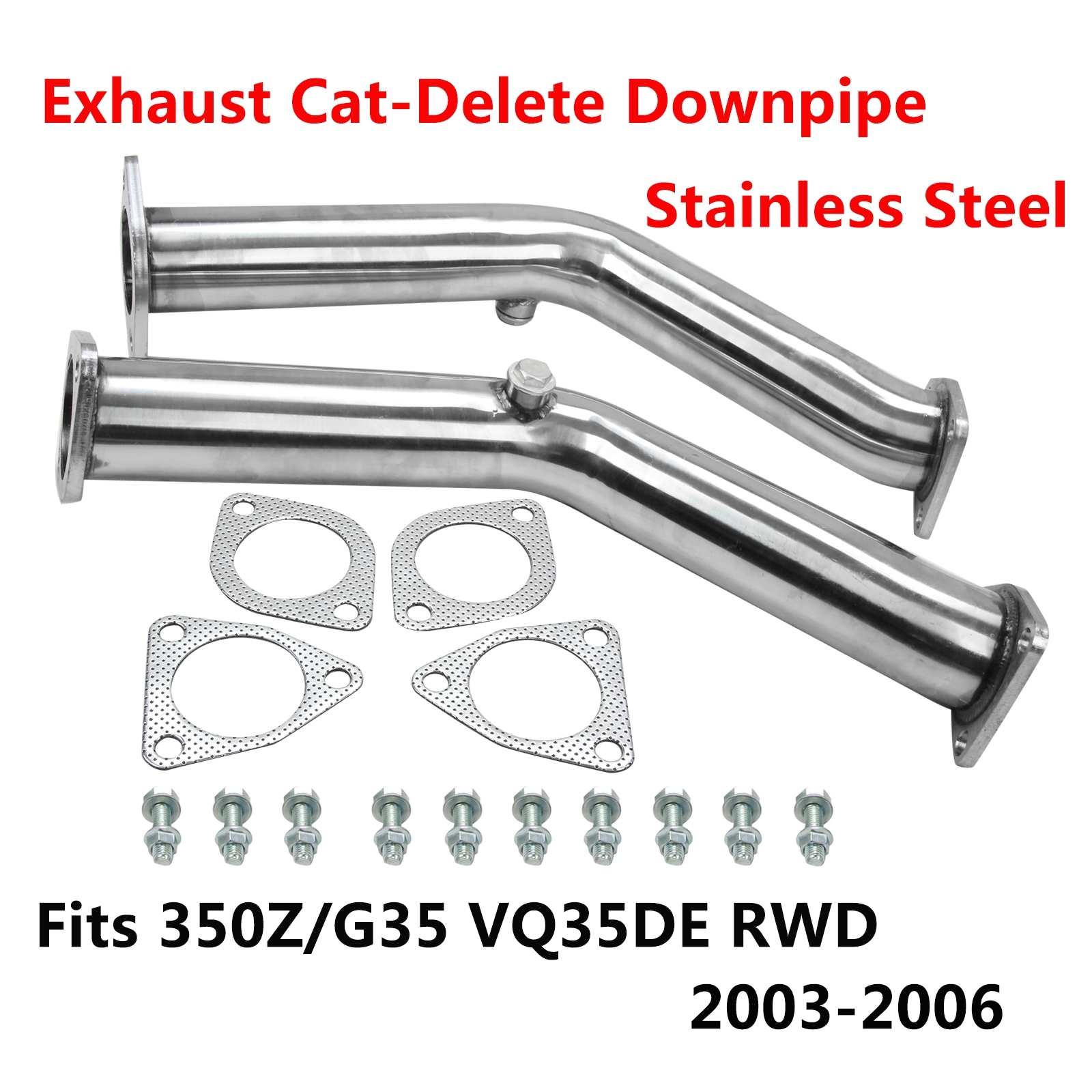 Exhaust Downpipe fit for Nissan 2003-2007 350Z/Z33 G35/V35 VQ35DE
