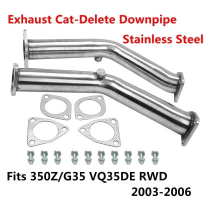 Exhaust Downpipe fit for Nissan 2003-2007 350Z/Z33 G35/V35 VQ35DE