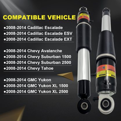 2002-2014 Tahoe Rear Air Shock absorber 23487280 Fit for 2002-2014 Cadillac Escalade, Chevrolet Avalanche, GMC Yukon XL 