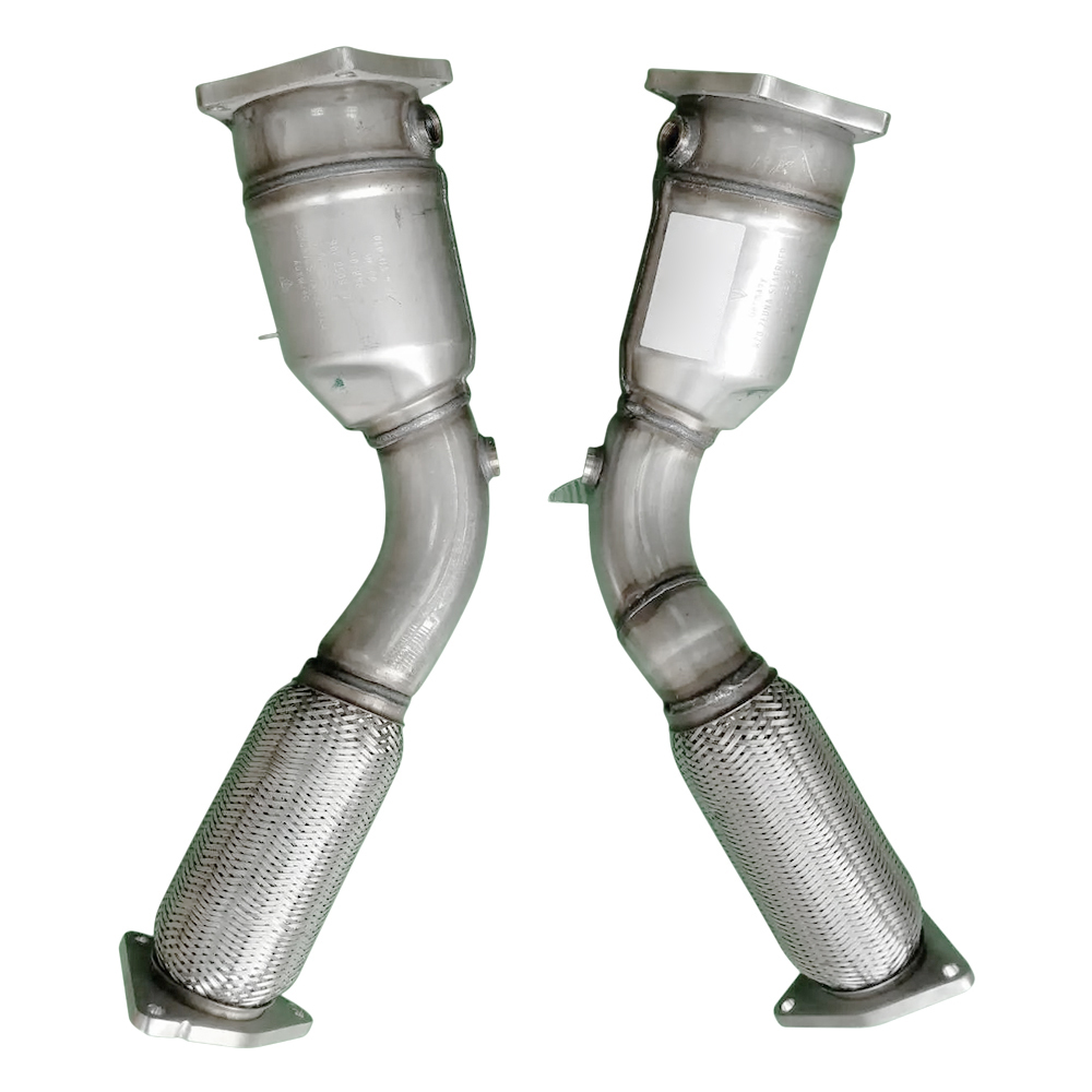 Luft Meister 955113021BX Front Catalytic Converter Exhaust Pipe for Porsche Cayenne 2003 - 2006 Turbo 4.5L V8 - Gas