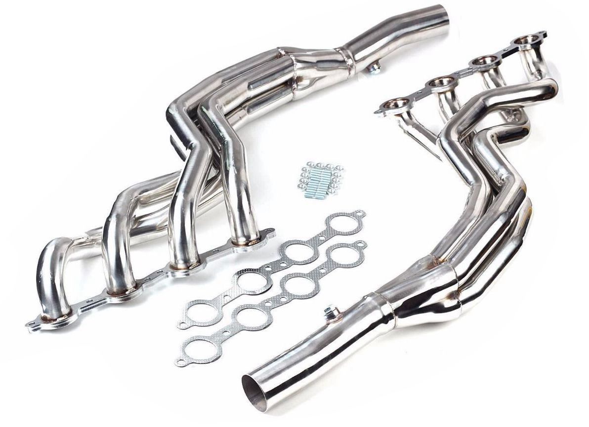 Pair Exhaust Headers for 2010-2013 Chevy Camaro SS, 6.2L V8