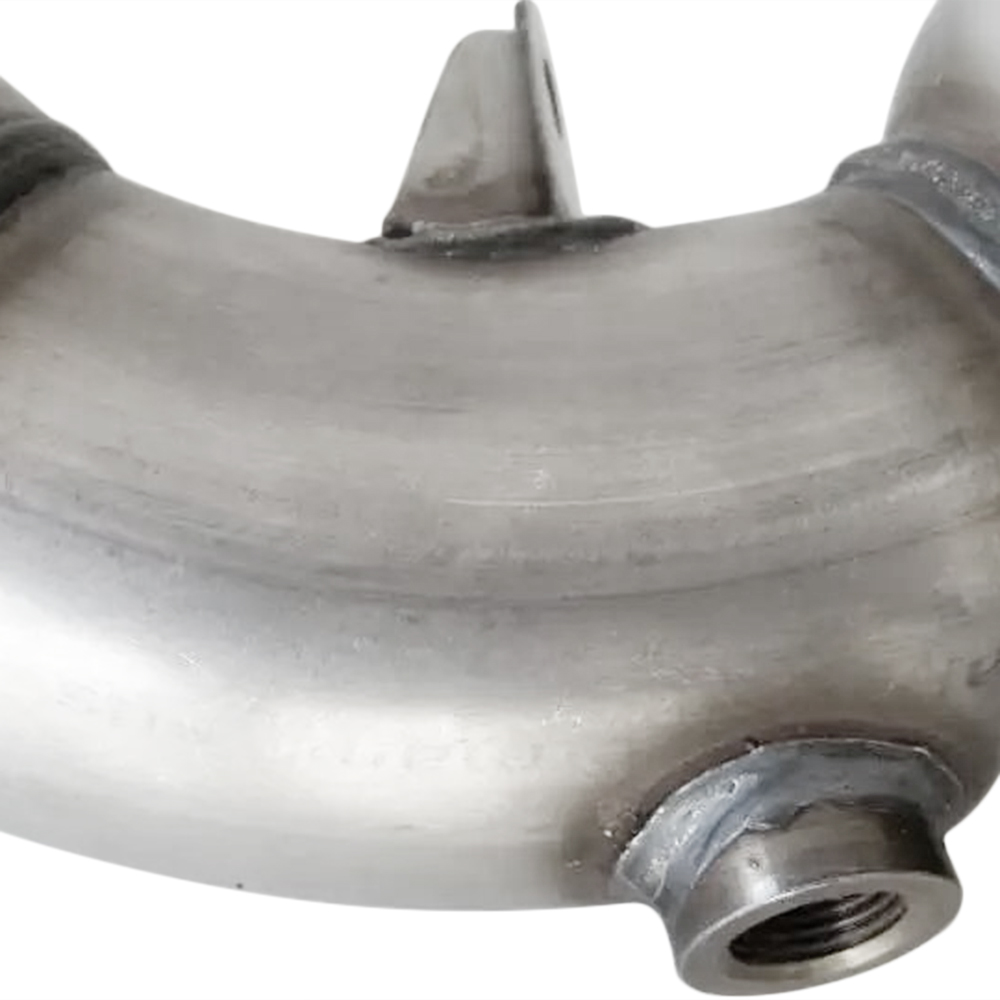Luft Meister 958113021AX Front Catalytic Converter Exhaust Pipe for Porsche Cayenne 4.8L V8 - Gas 2011-2014 Without Turbocharger