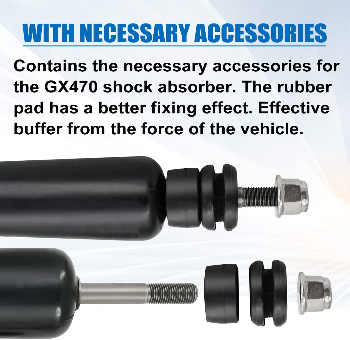 4x Lexus GX470 Toyota Front and Rear Shocks Absorber 48510-69195 fit for Lexus GX470 2003-2009 Toyota Land Cruiser Prado 120 2002-2009 LUFT MEISTER