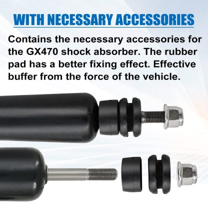 4x Lexus GX470 Toyota Front and Rear Shocks Absorber 48510-69195 fit for Lexus GX470 2003-2009 Toyota Land Cruiser Prado 120 2002-2009 LUFT MEISTER
