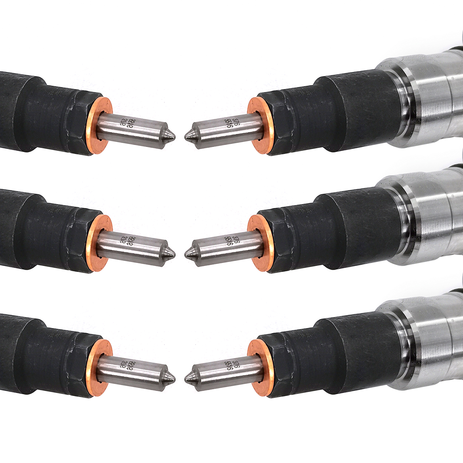 Set of 6 Diesel Common Rail Fuel Injectors & Connector Tubes fit for 2004-2009 Dodge Ram 2500 3500 5.9L 0445120238