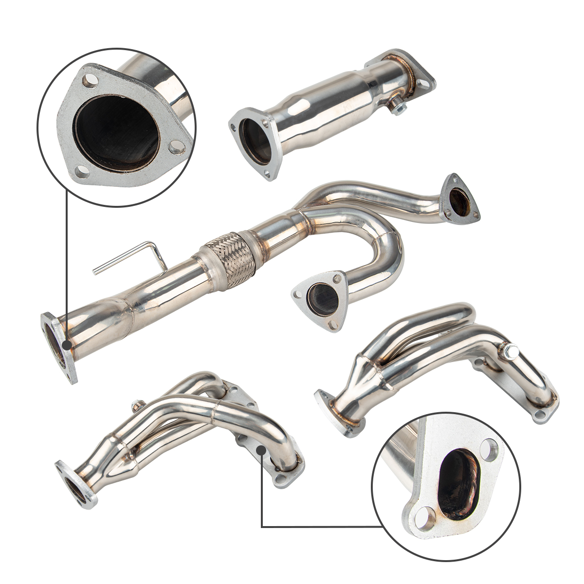 Exhaust Header for Altima VQ35DE V6 3.5L 2002-2006 Manual Models