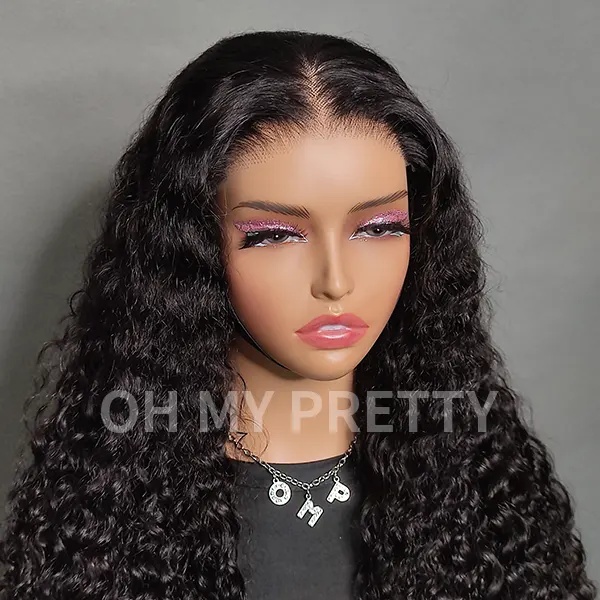 Ohmypretty Glueless Water Wave Wear Go 6x4 Hd Lace Wig With Pre Plucke