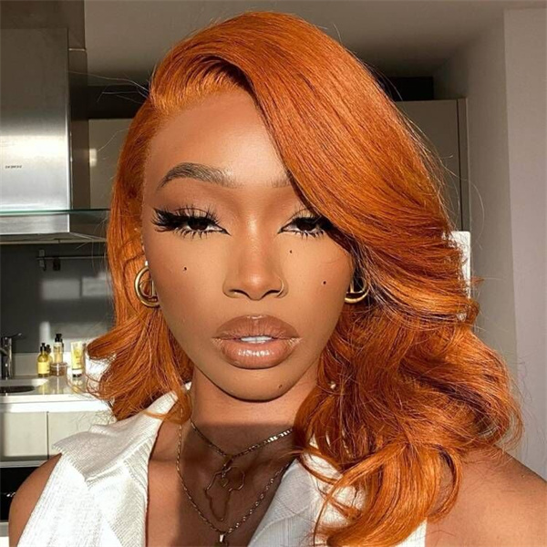 Ginger Body Wave Lace Front Wig With Pre-plucked Edges