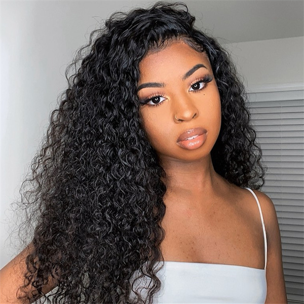 OhMyPretty Water Wave 13x4 Lace Front Wig with Pre-plucked Edges