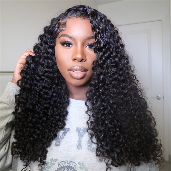 Water Wave Lace Front Wig with Pre-plucked Edges