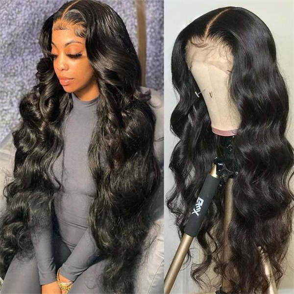 Long Body Wave Human Hair Lace Wig