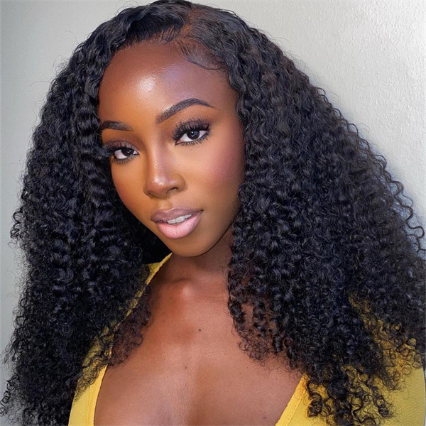 Kinky Curly Human Hair 13*6 Lace Front Wig