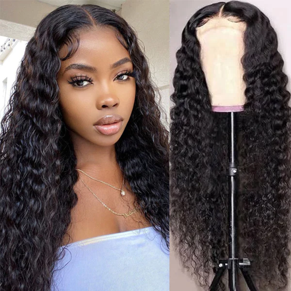 Glueless Water Wave HD Lace Closure Wig