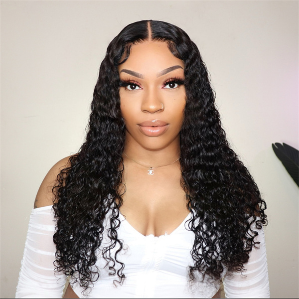 Ohmypretty Water Wave Lace Closure Wig With Pre Plucked Edges 