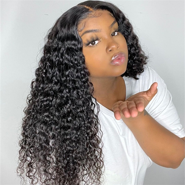 Water Wave HD Lace Front Wig Luxury Double Drawn Wig