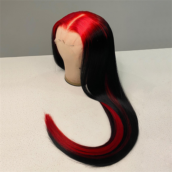  Red With Black Two Tones 13*4 Lace Front Wig