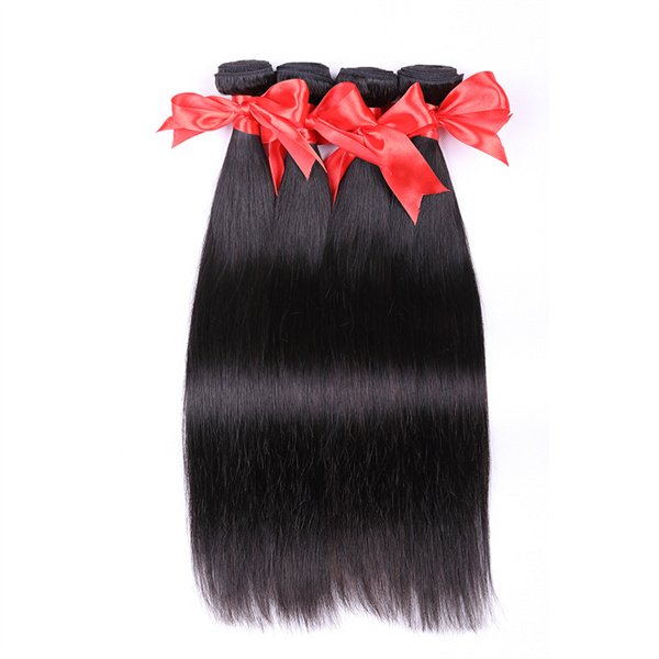 Straight Virgin Human Hair 4 Pink Lemon Hair Bundles