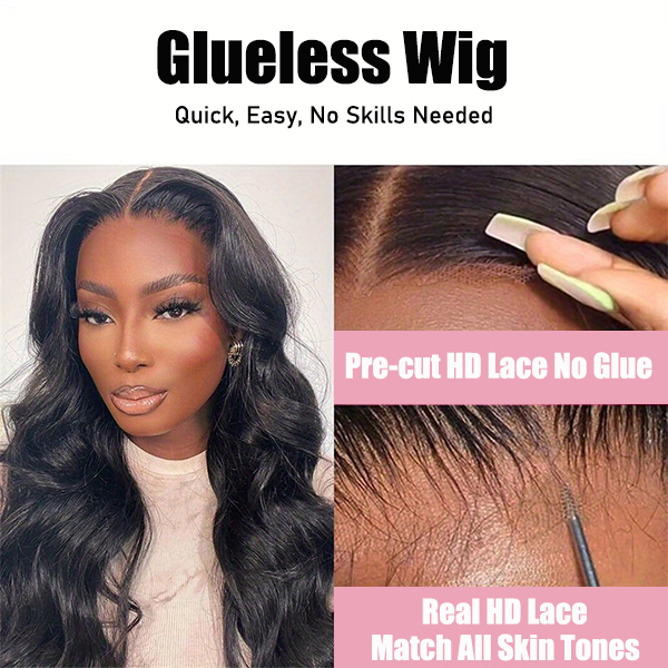 OhMyPretty Wear Go Glueless Ocean Wave 6x4 HD Lace Wig With Pre-plucke