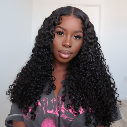 OhMyPretty Glueless Water Wave HD Lace Closure Wig With Pre-plucked Ed