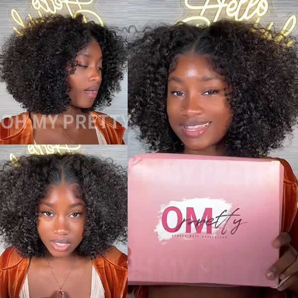 Wear Go Kinky Curly Glueless 6x4 HD Lace Closure Wig