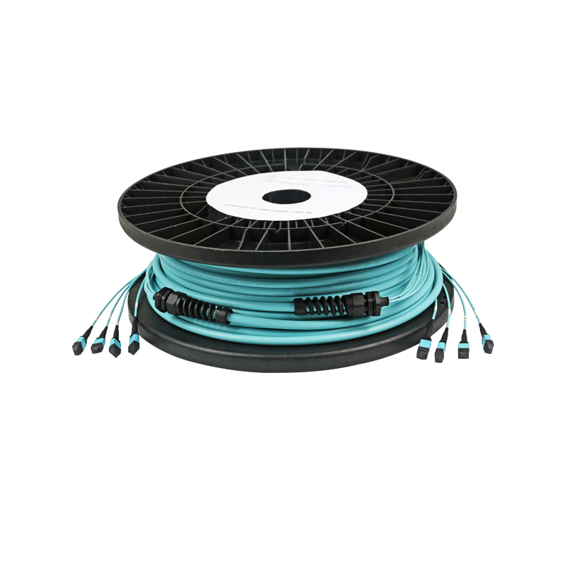 48 fibers 4x MPO trunk cables OM3 multimode fiber 30m Polarity-C