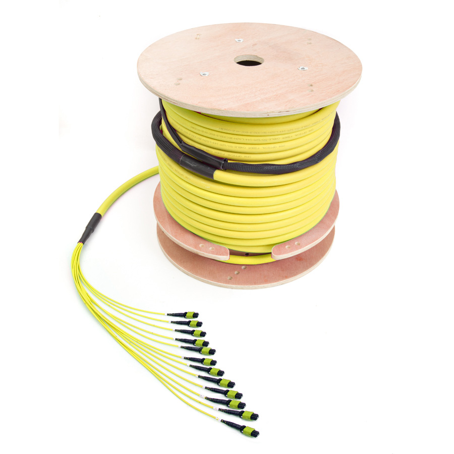144 fibers MTP/MPO trunk cables with 12 x MPO/MTP-12 connectors singlemode fiber