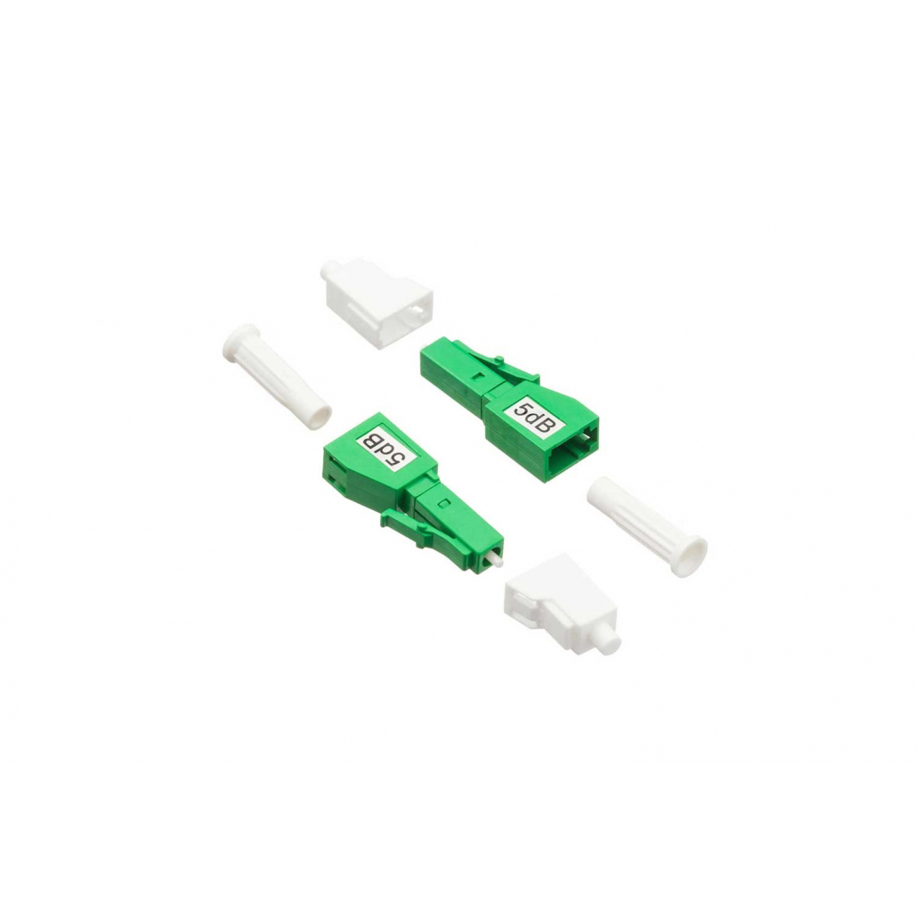 LC/APC Singlemode Female-Male Fixed Fiber Attenuator 1-25dB