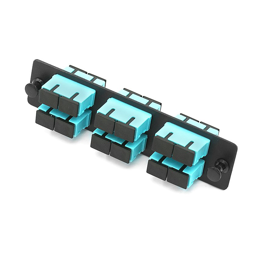 "SC" LGX Compatible Fiber Adapter Panel Plates Pre-loaded Singlemode Multimode Fiber Optic Adapters