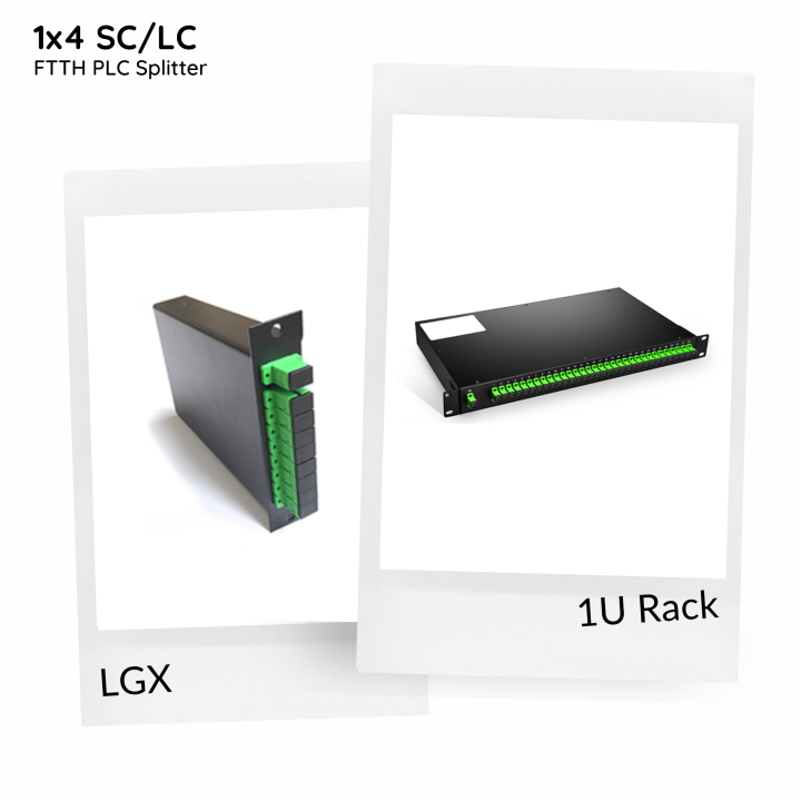 1x4 Plug-in Module FTTH PLC Splitter | HEYOPTICS