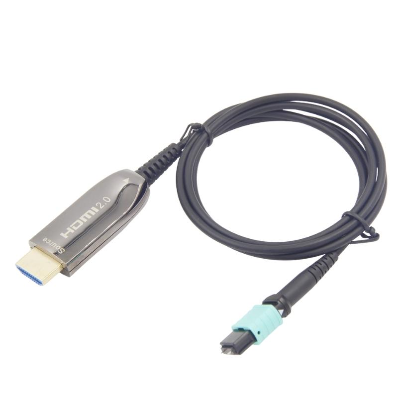 4K fiber optic HDMI Extender kits MPO connector 50cm