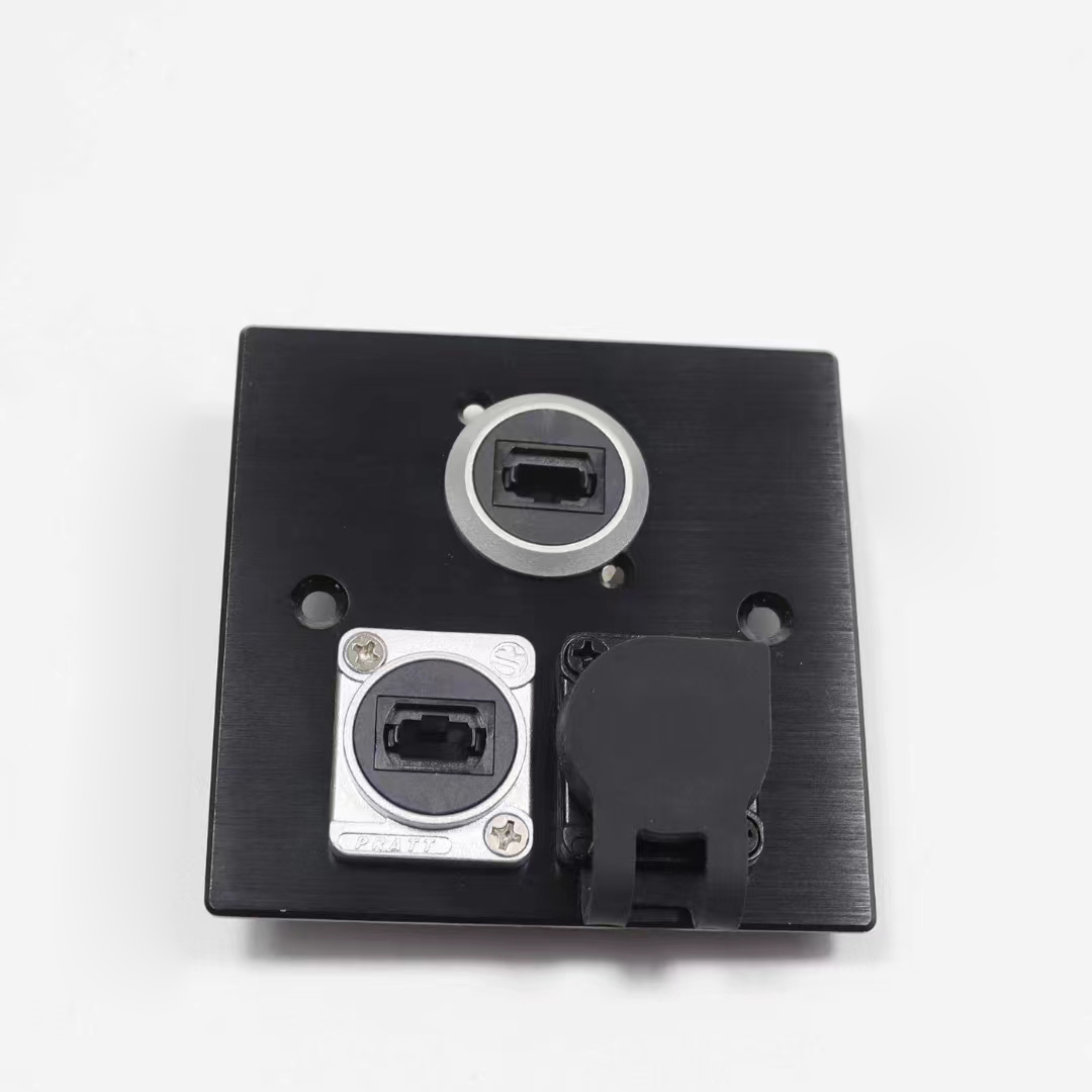 IP XLR / D-Series MPO Adapter Feed-through Bulkhead Key up to Key down