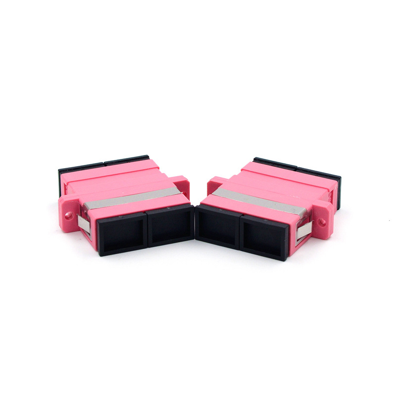 SC/UPC Duplex with screws with Flange Metal mounting clip Fiber Optical Adapters