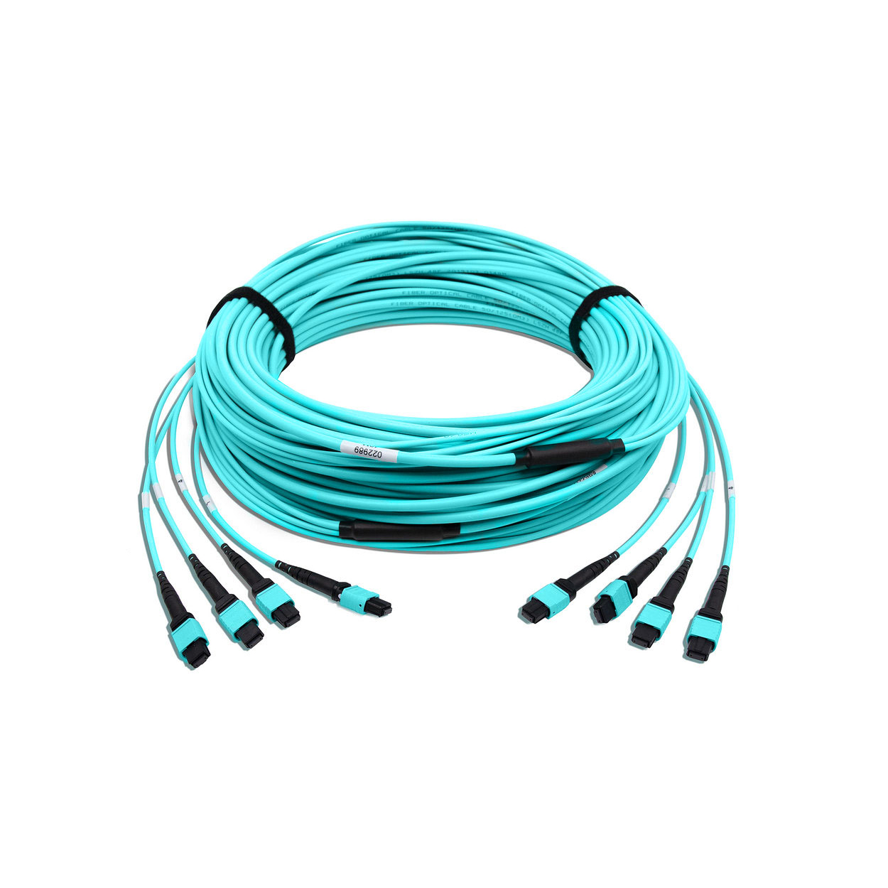 48 fibers 4x MPO trunk cables OM3 multimode fiber 30m Polarity-A
