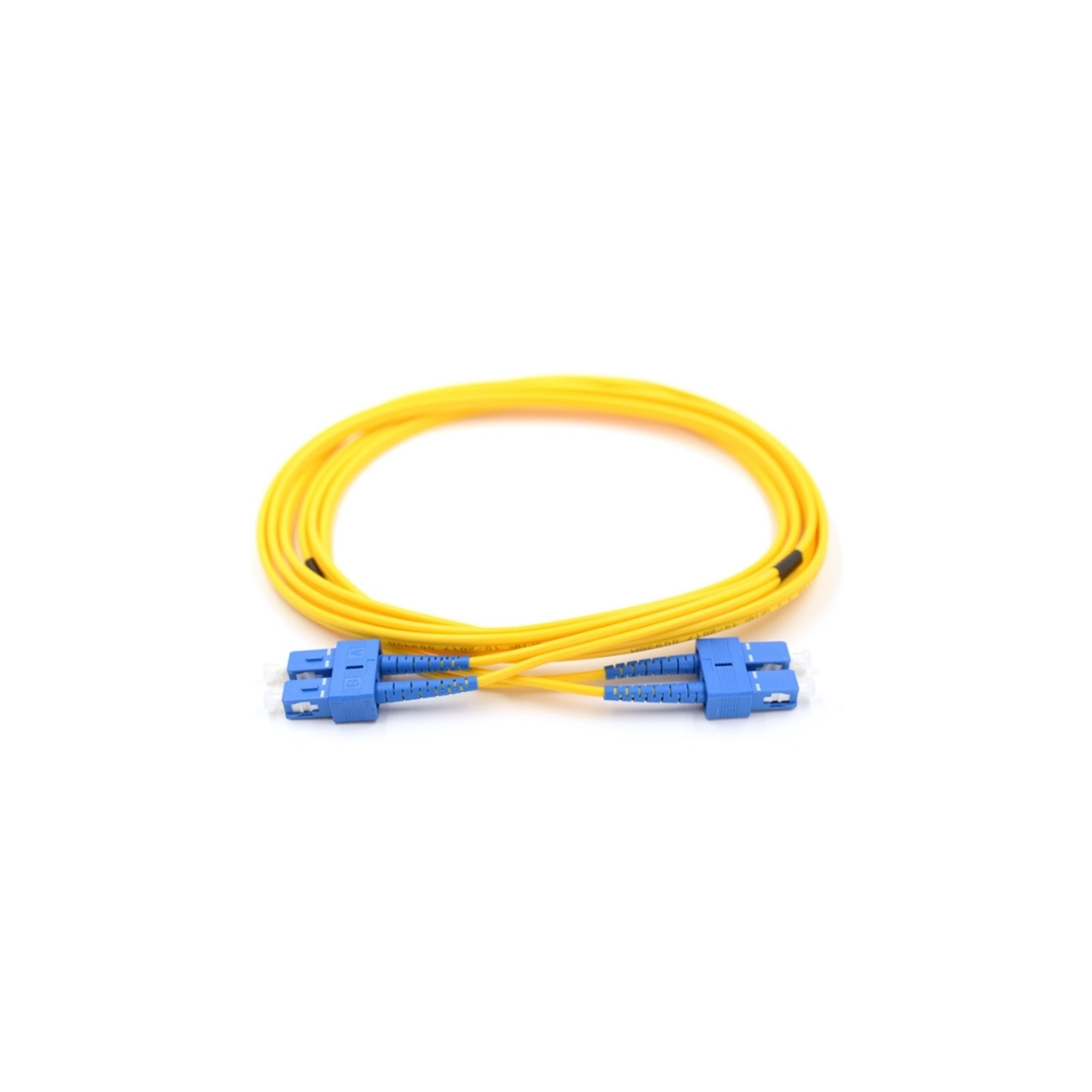 SC UPC to SC UPC Simplex OS2 Single Mode PVC (OFNR) 2.0mm Fiber Optic Patch Cable