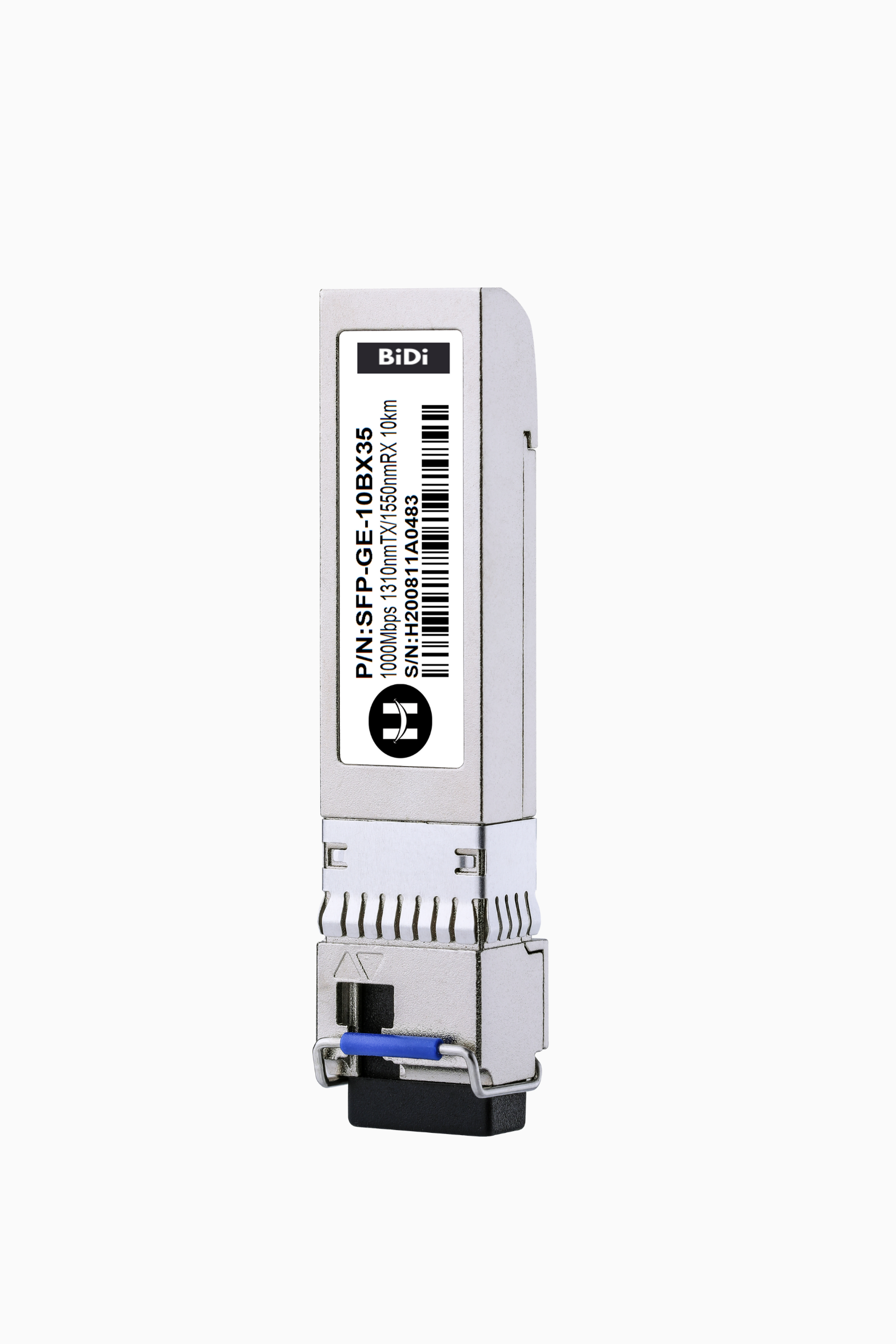 1000BASE-BX SFP BiDi 1310nm-TX/1550nm-RX 10km DOM LC-simplex SMF C-temp Transceiver Module