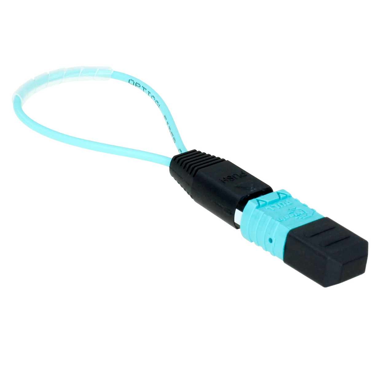 16 Fibers MPO Fiber Optic Loopback Test Cable OM3 Multimode 50/125 μm Female 