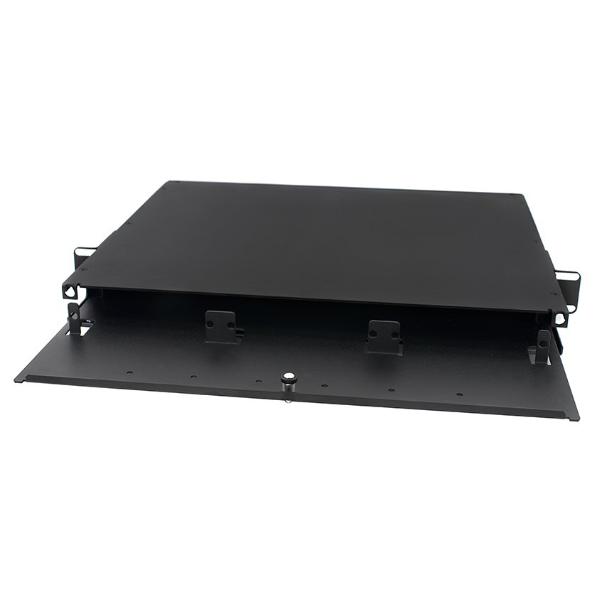 1U 19" Rack-mount Slide Out Panel Fiber Enclosure with 3 LGX slots