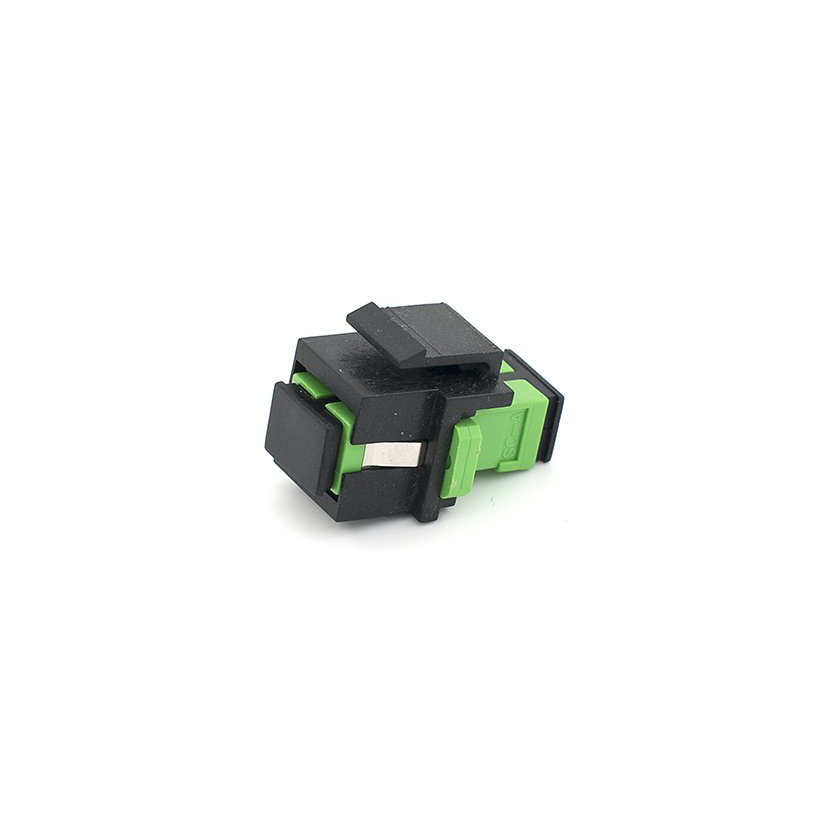 SC/APC Simplex Singlemode Fiber Optic Keystone Jack