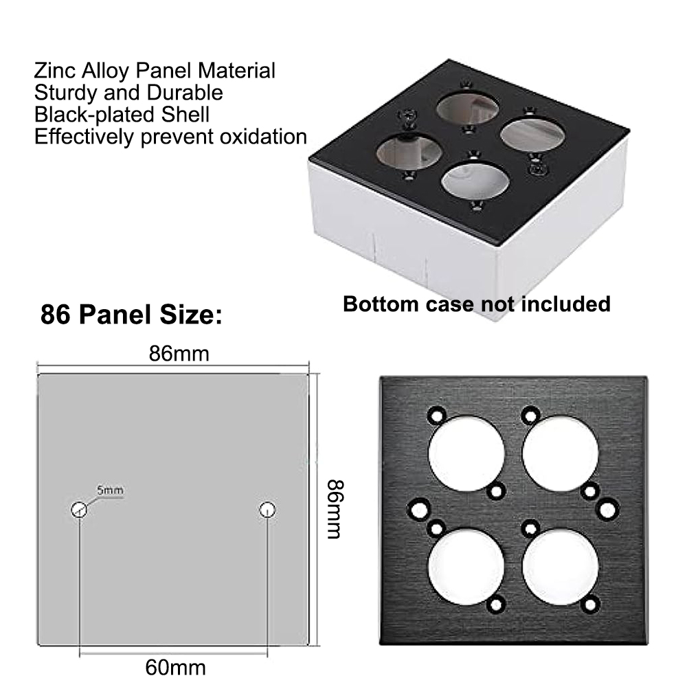 D Series 86 Panel Mount for Neutrik D/XLR Mount Couplers