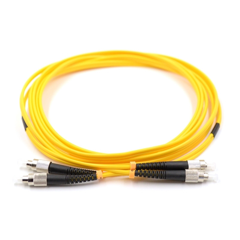 FC UPC to FC UPC Duplex OS2 Single Mode PVC (OFNR) 2.0mm Fiber Optic Patch Cable