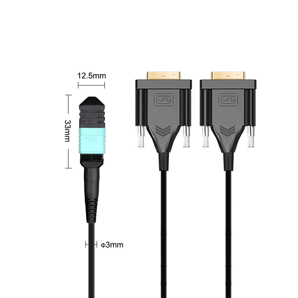 DVI Fiber extender 1000ft 303 meters MPO fiber optic cable